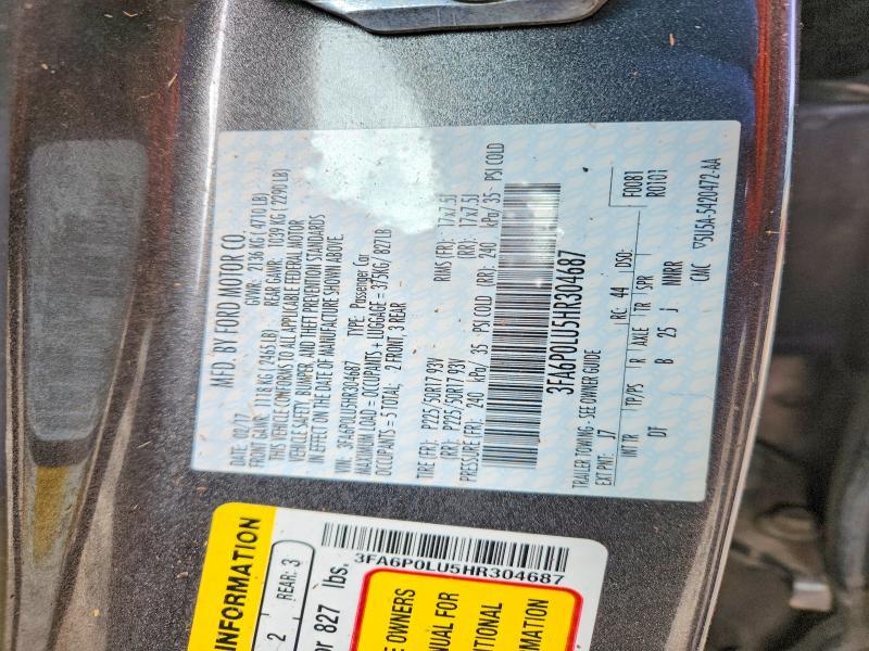 2017 Ford Fusion se Hybrid