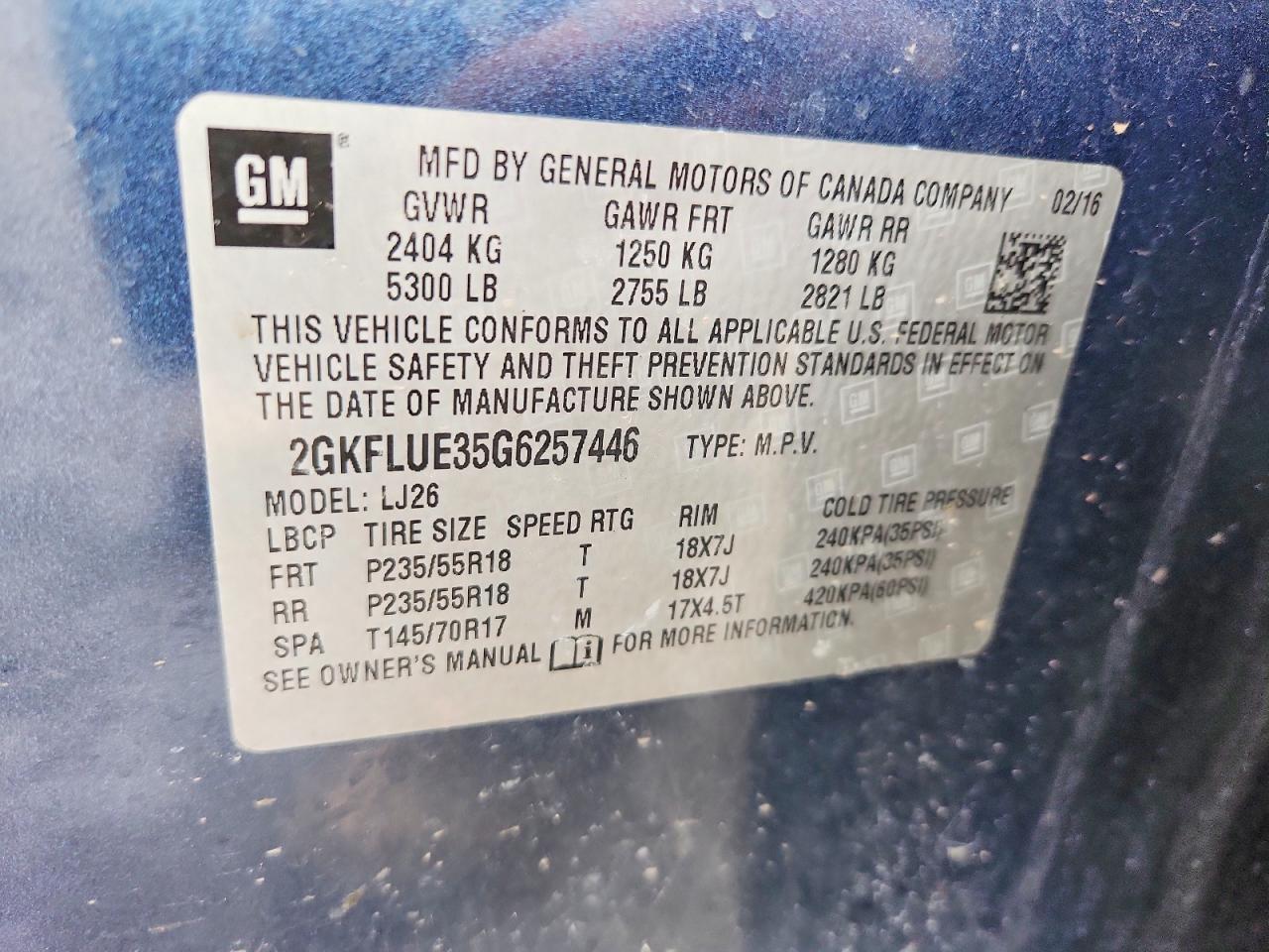 2016 GMC Terrain slt