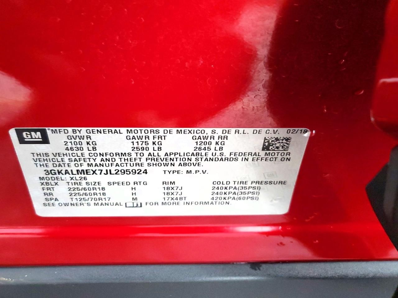 2018 GMC Terrain sle