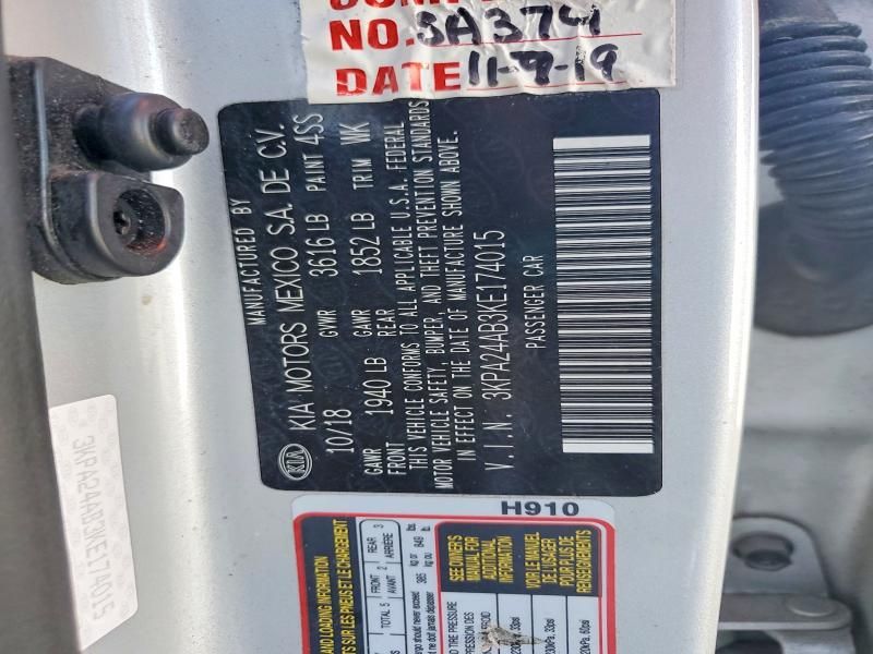 2019 KIA Rio s