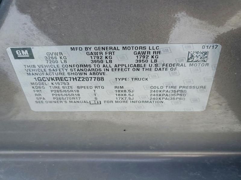 2017 Chevrolet Silverado K1500 lt