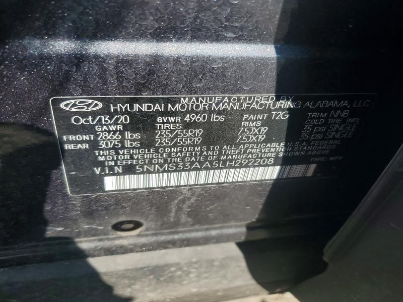 2020 Hyundai Santa fe sel