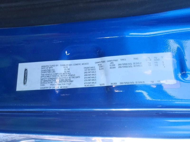 2019 Freigliner 2019 Freightliner Cascadia 126 Semi Truck