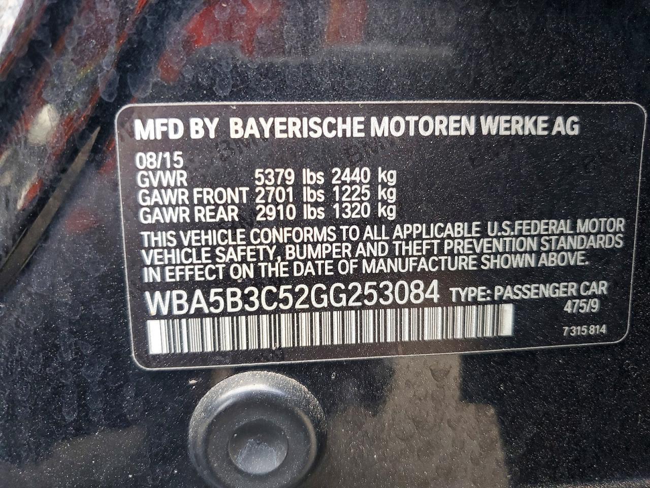 2016 BMW 535 xi