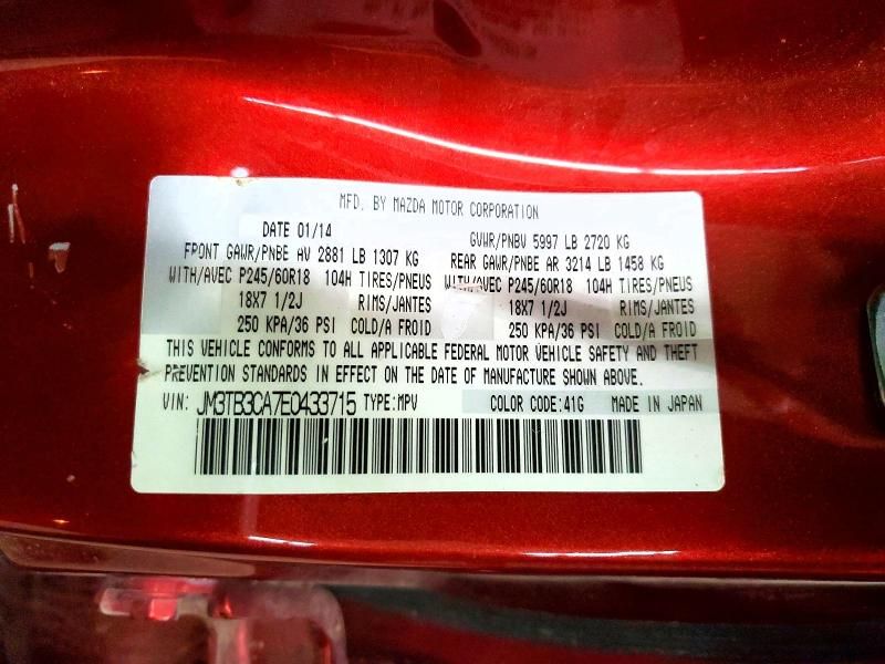 2014 Mazda Cx-9 Touring