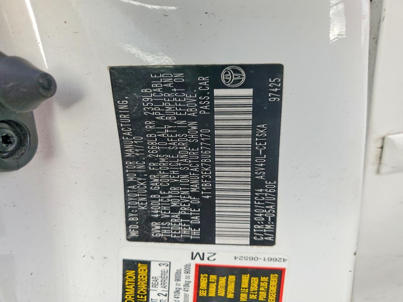 2011 Toyota Camry Base