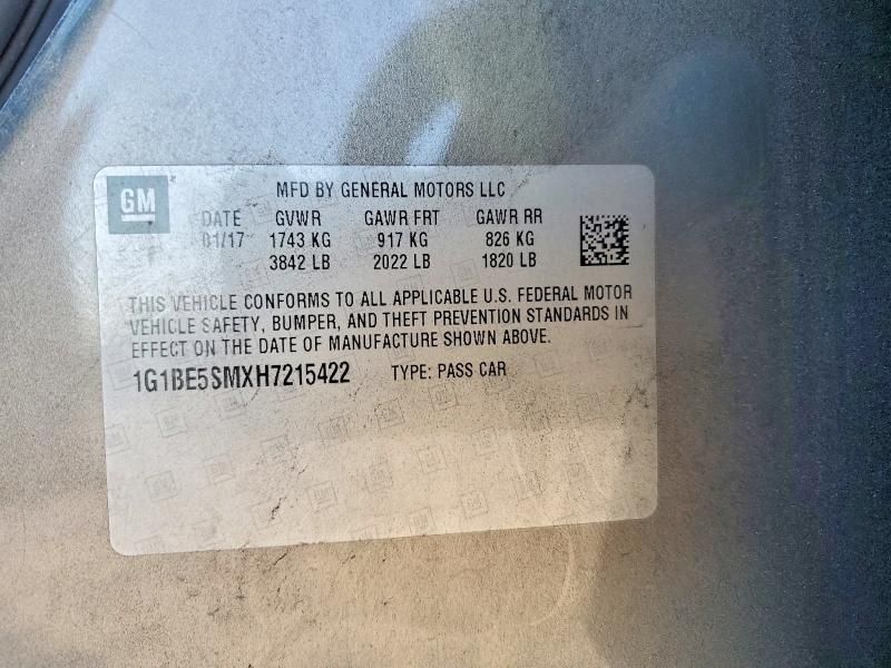 2017 Chevrolet Cruze lt