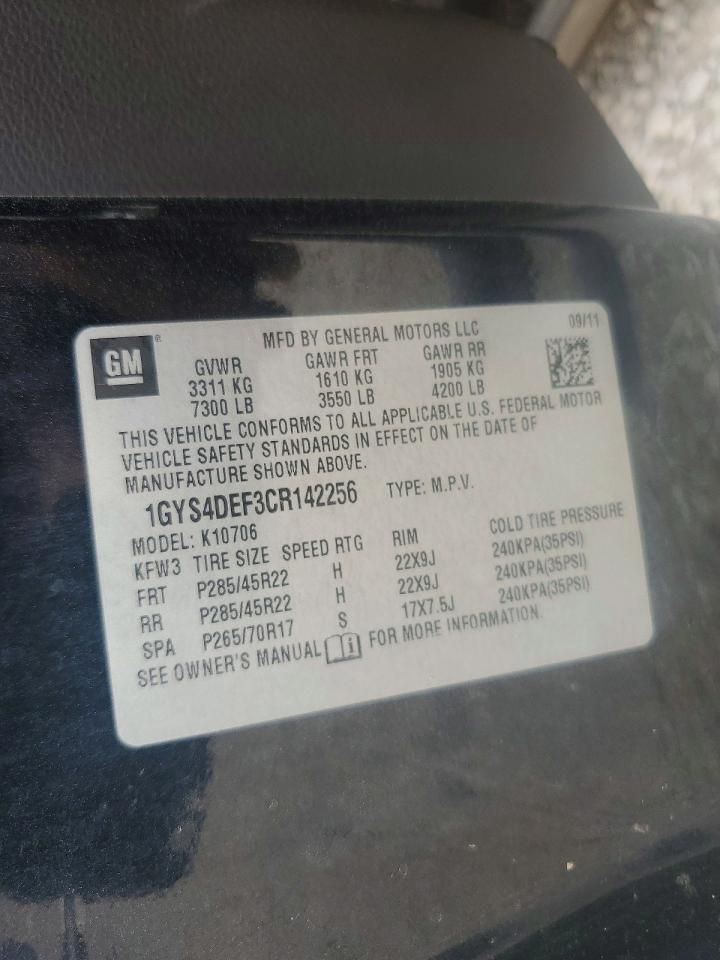 2012 Cadillac Escalade Platinum