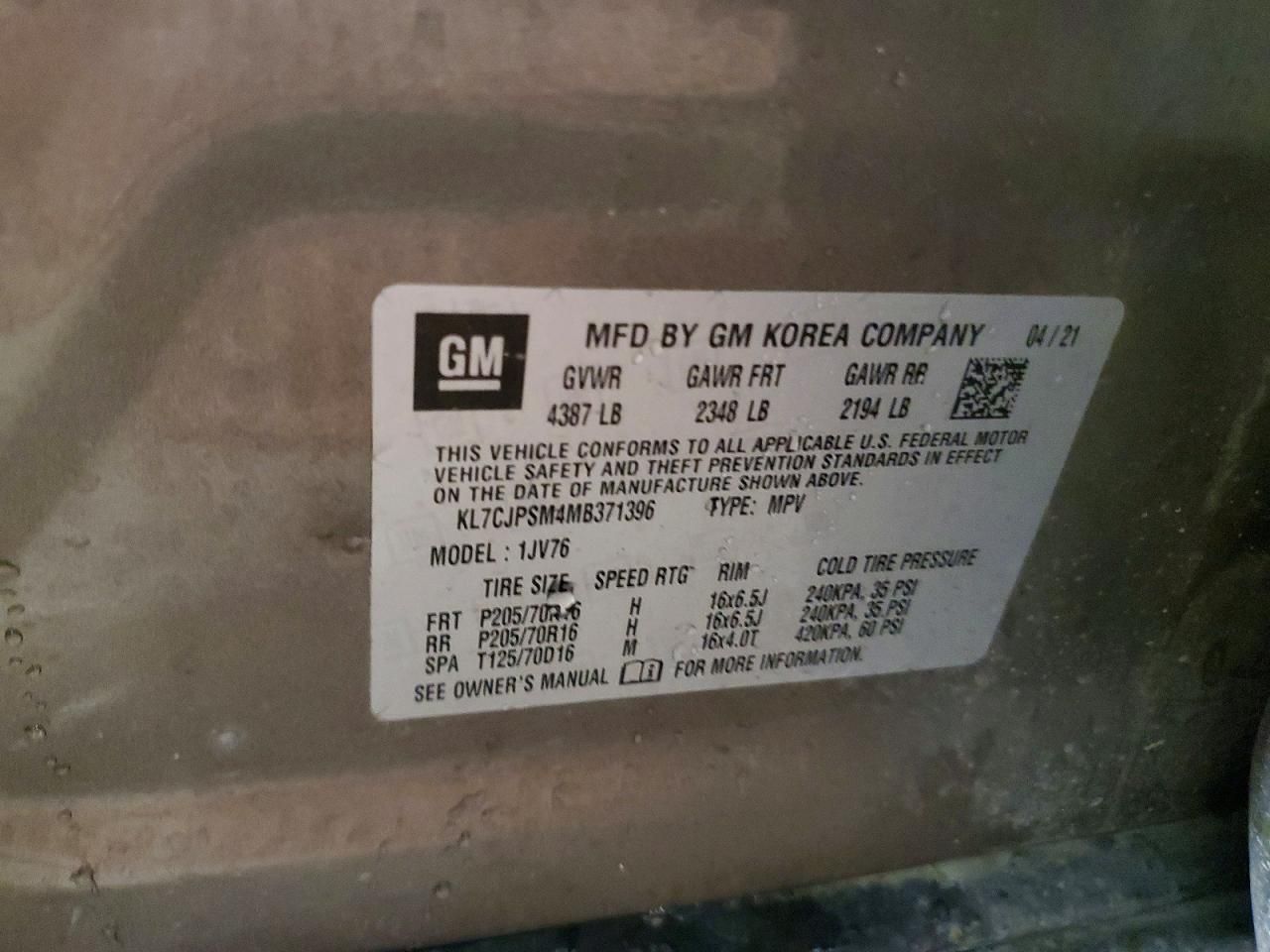 2021 Chevrolet Trax 1LT