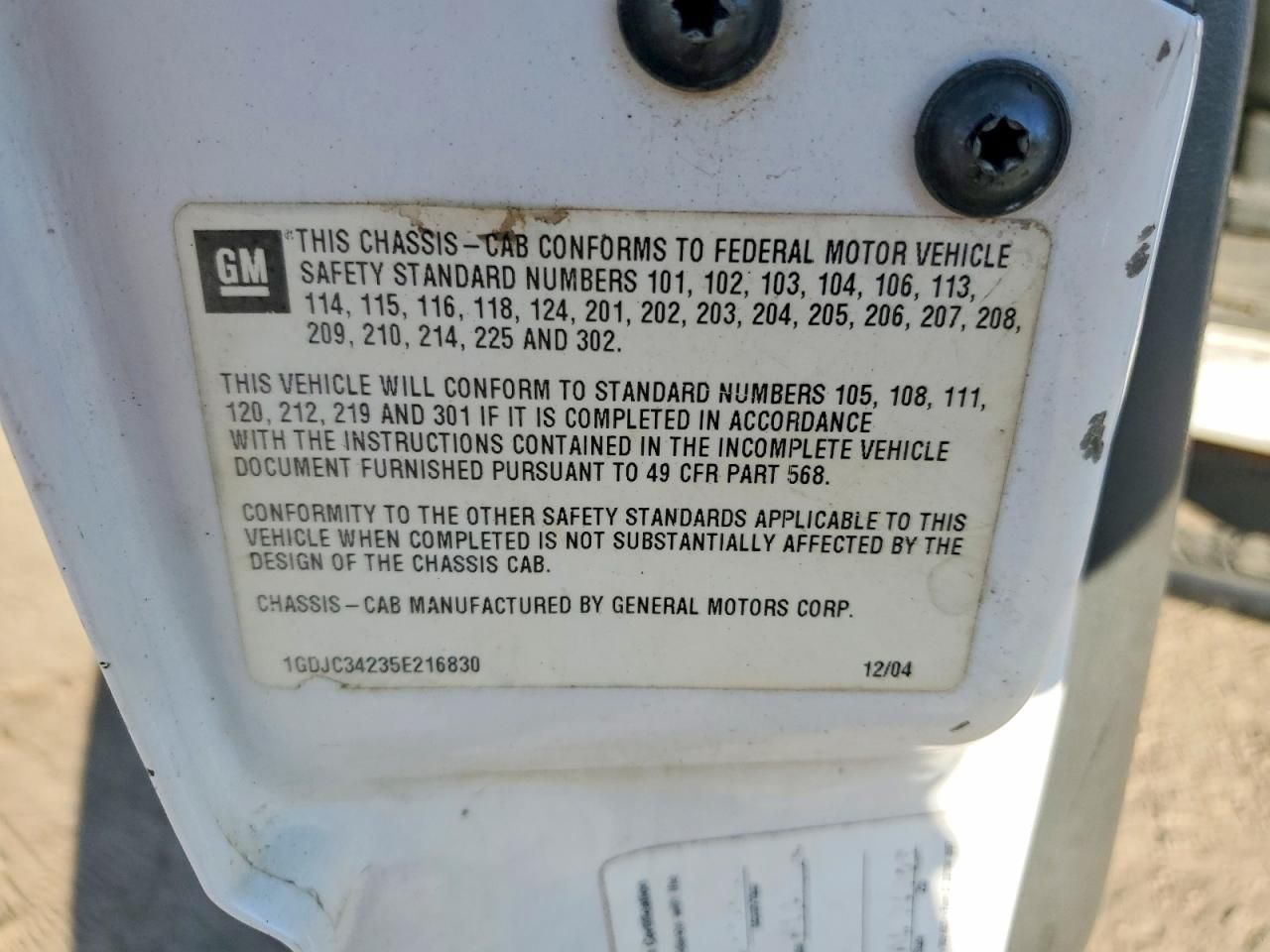 2005 GMC New Sierra-Delivery Truck