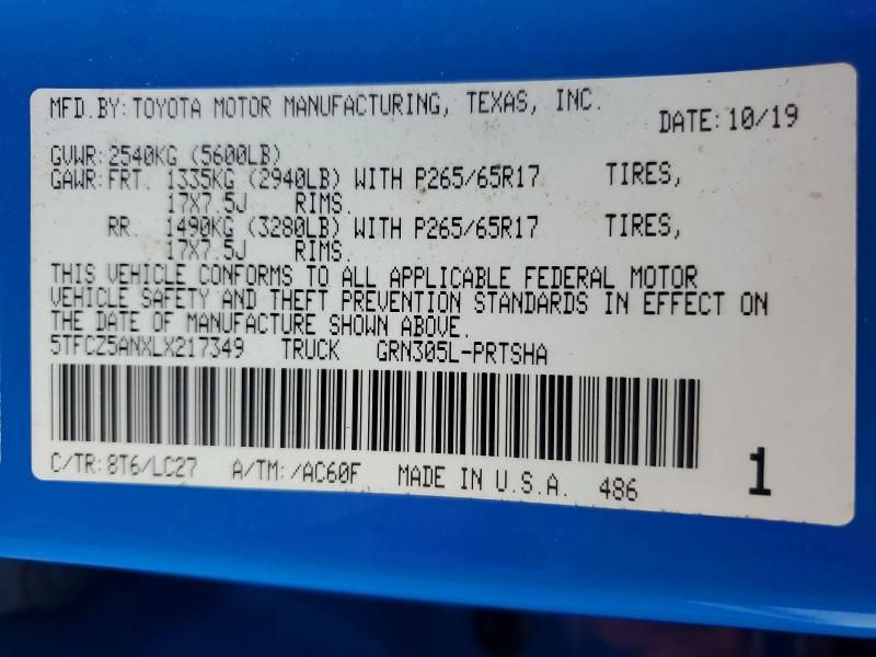 2020 Toyota Tacoma Double cab