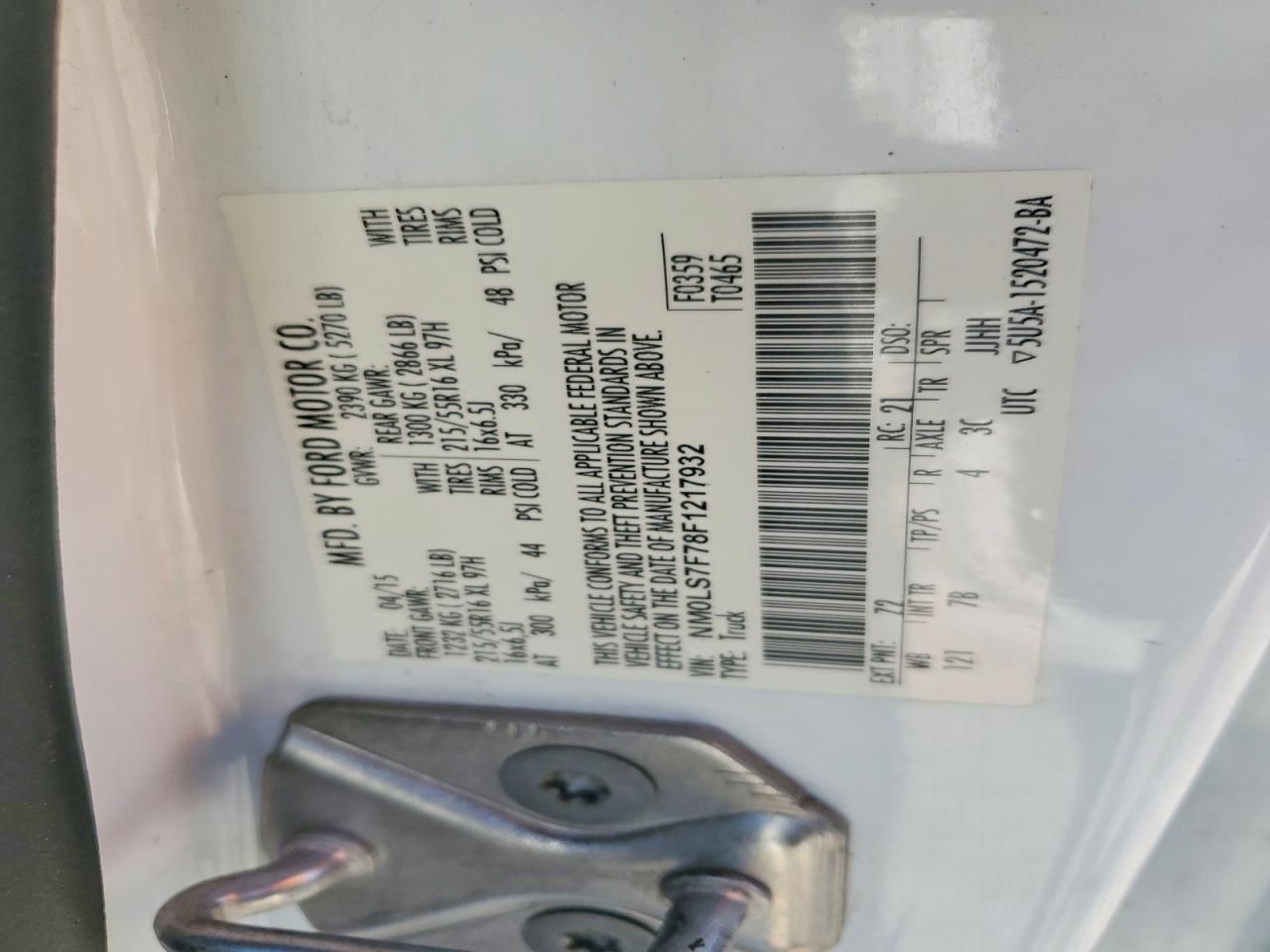 2015 Ford Transit Connect XLT