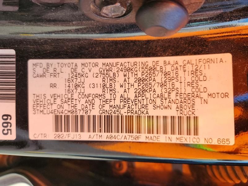 2012 Toyota Tacoma Double cab