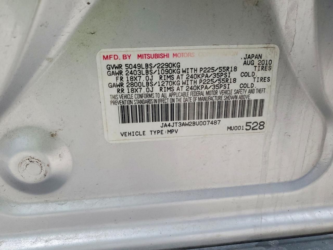 2011 Mitsubishi Outlander se