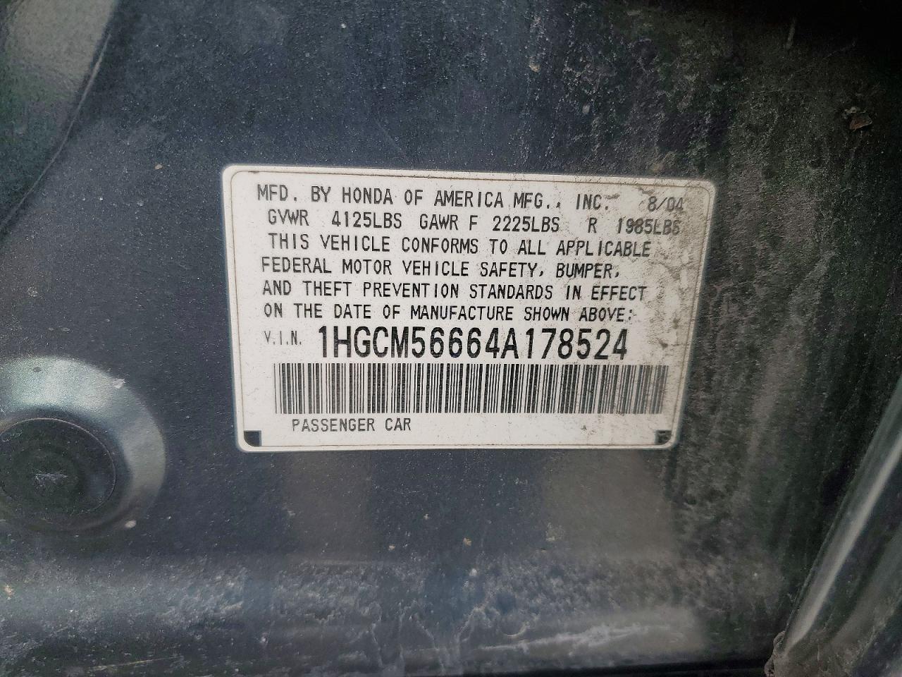 2004 Honda Accord ex