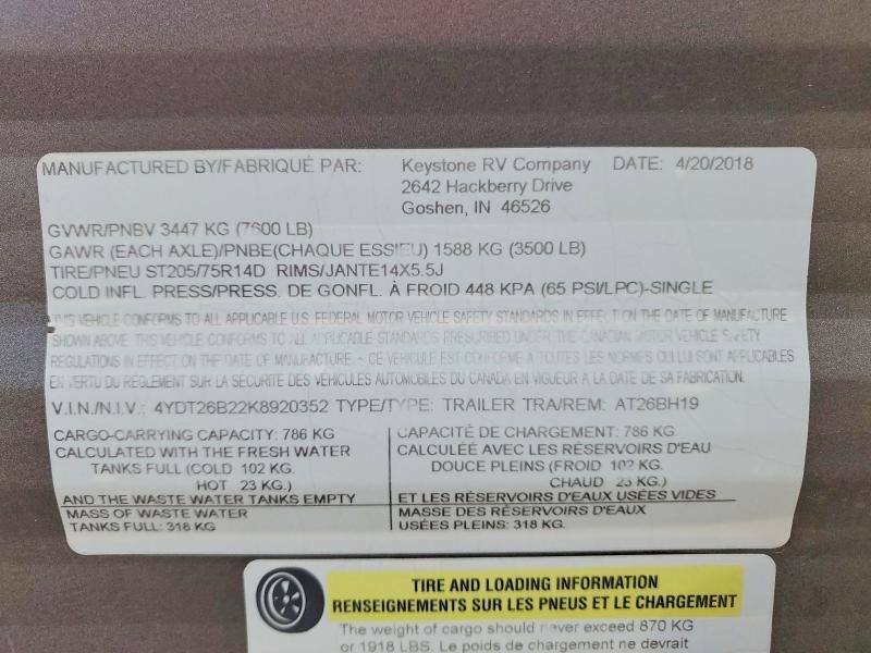 2019 Dutchmen Aspen Trai-rv