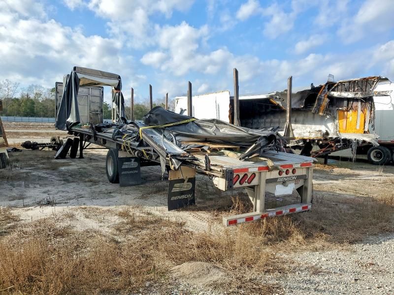 2014 Benson Flatbed Side Curtain Trailer