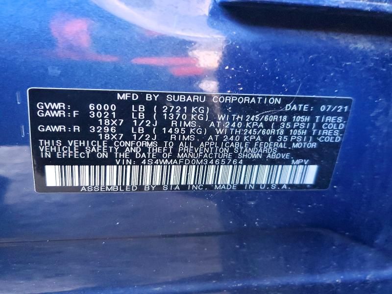 2021 Subaru Ascent Premium