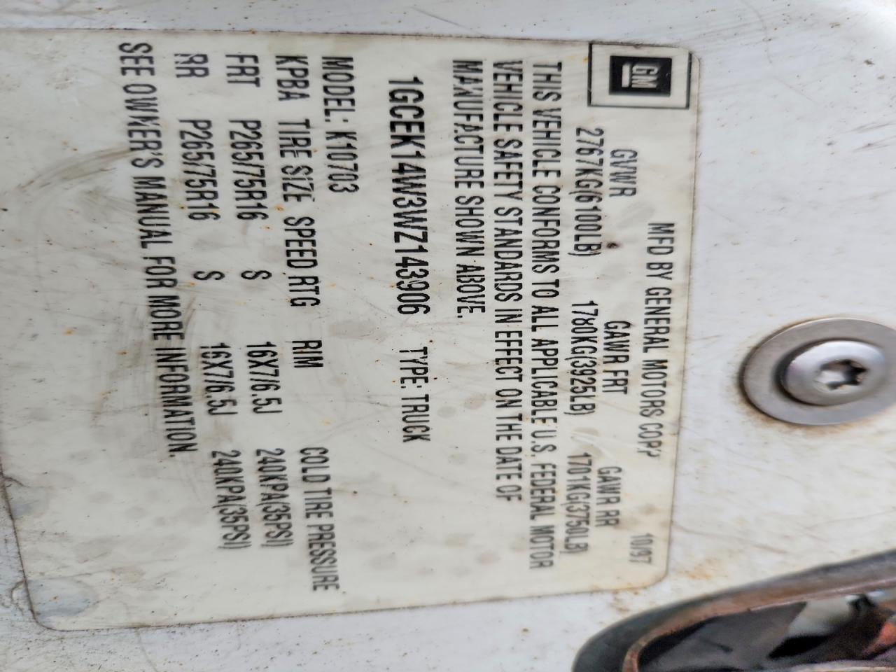 1998 Chevrolet Gmt-400 K1500