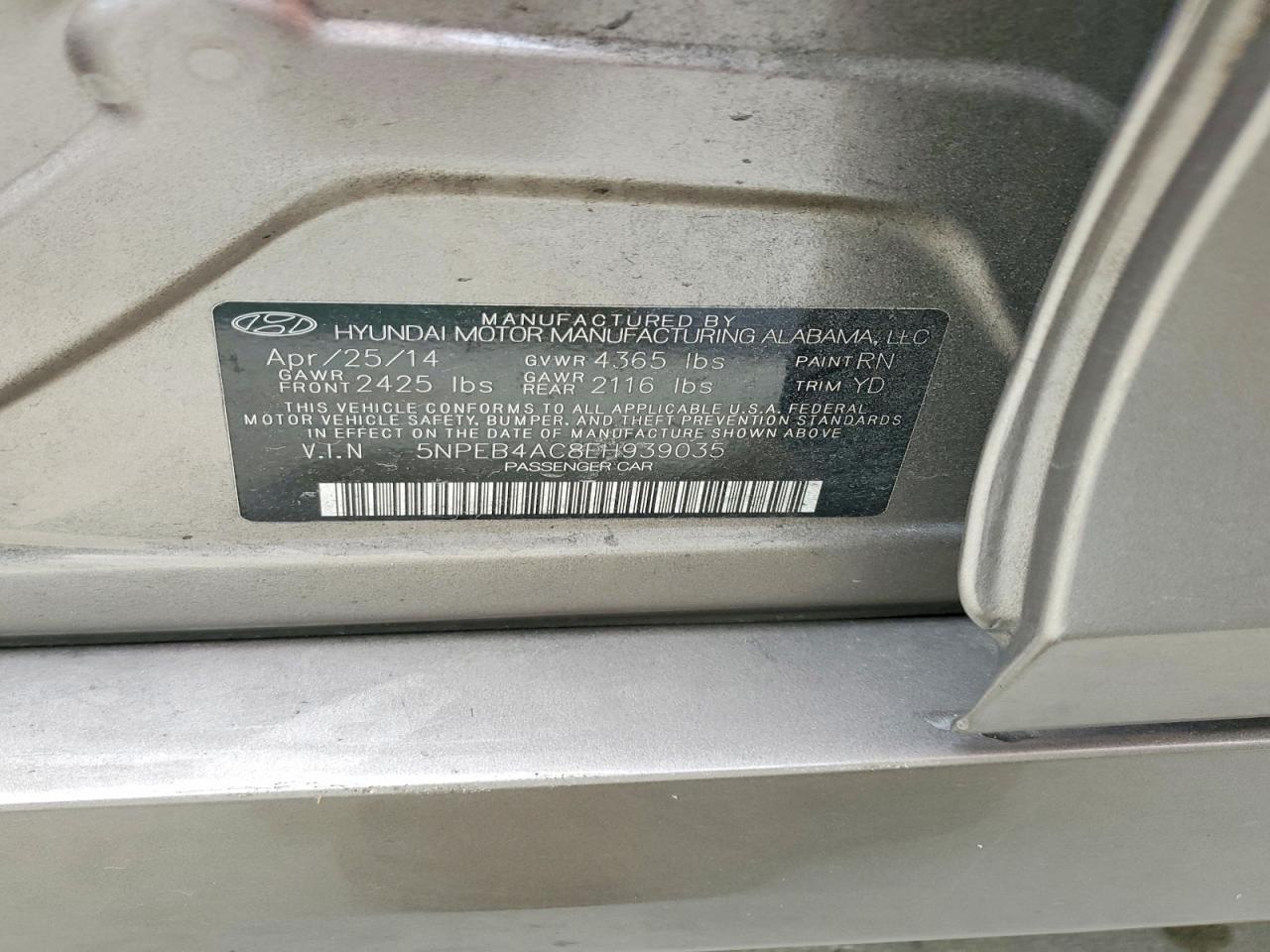 2014 Hyundai Sonata