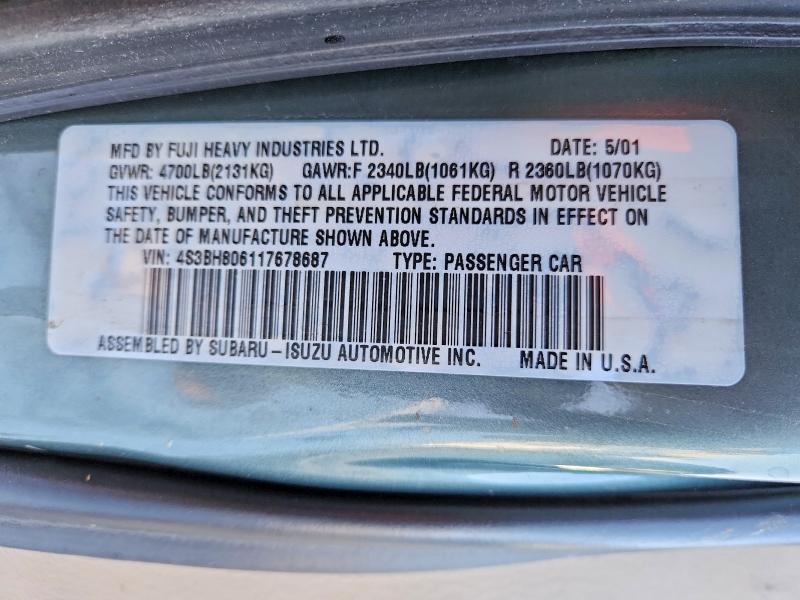 2001 Subaru Legacy Outback H6 3.0 ll Bean