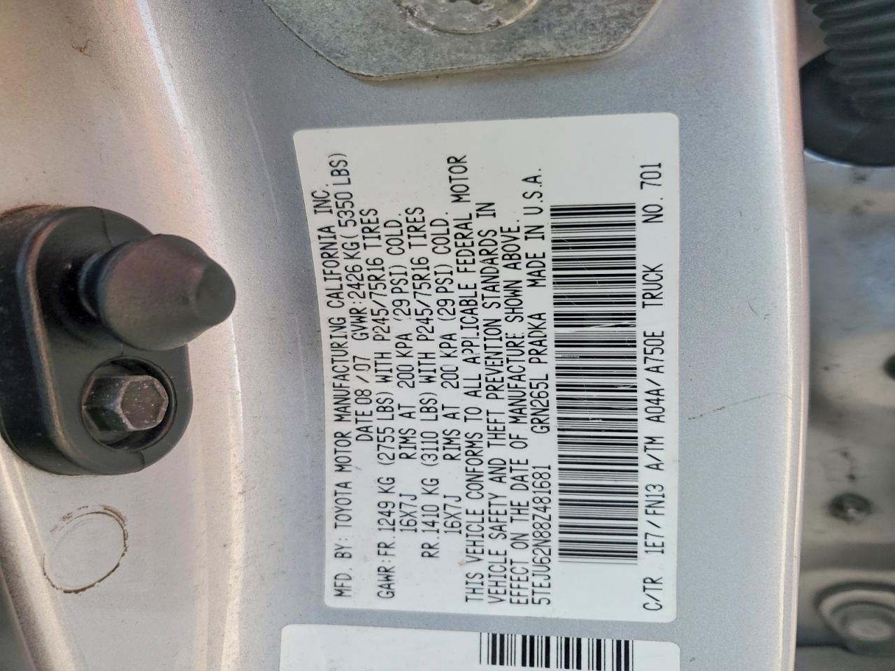 2008 Toyota Tacoma Double Cab Prerunner