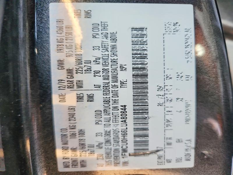 2020 Ford Escape sel