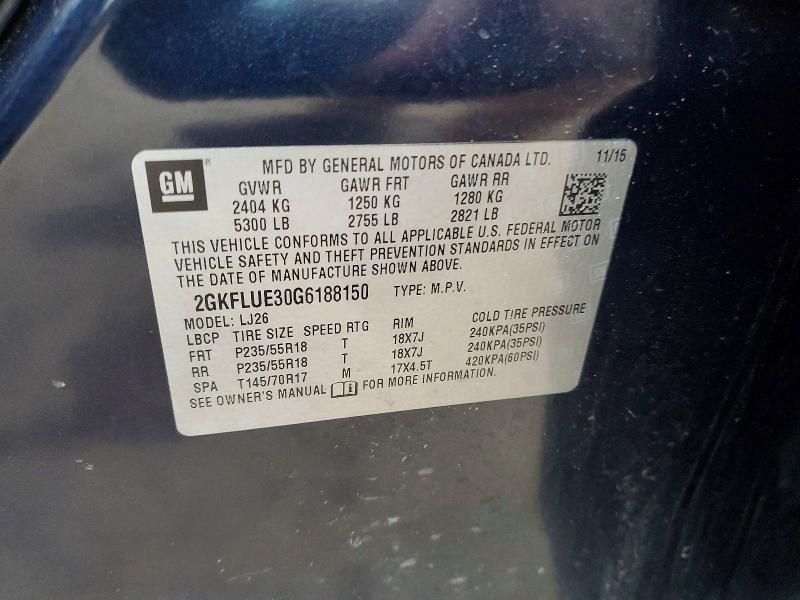 2016 GMC Terrain slt