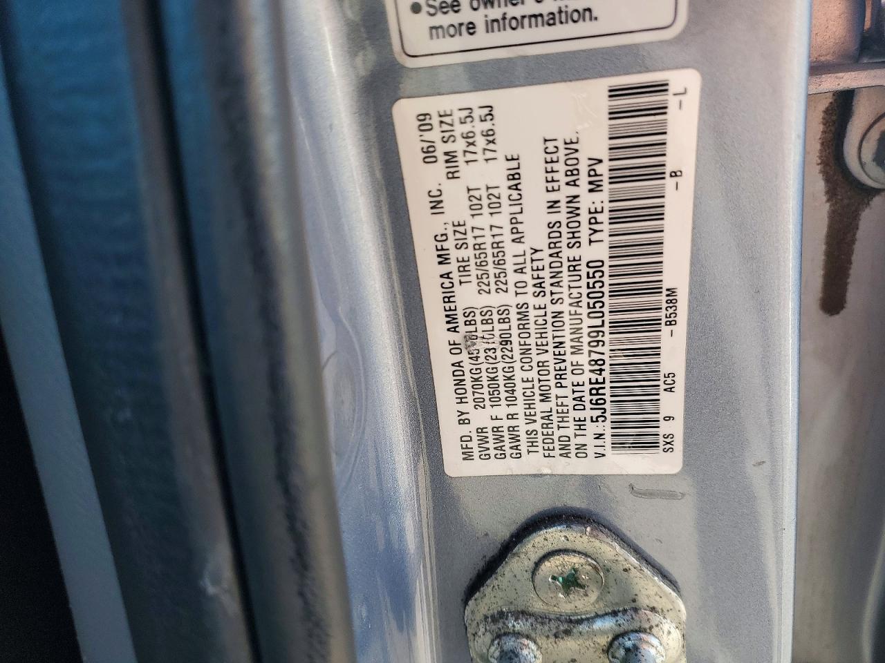 2009 Honda Cr-v exl