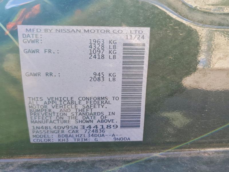 2025 Niss Altima 2.5 sv