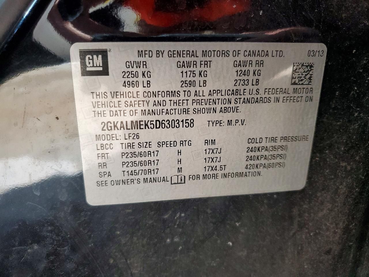 2013 GMC Terrain sle