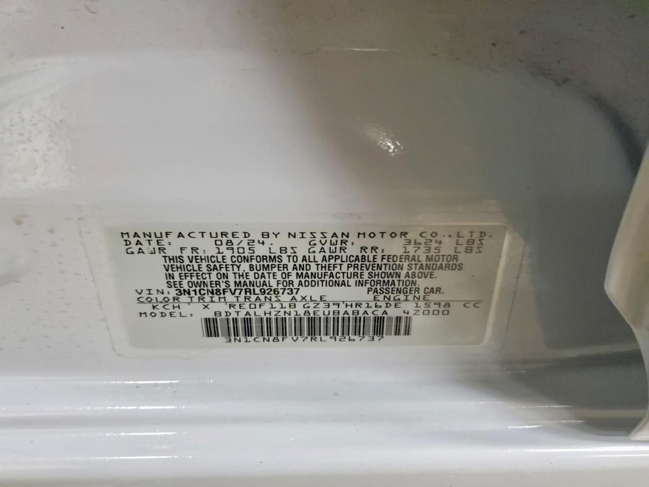 2024 Nissan Versa sr