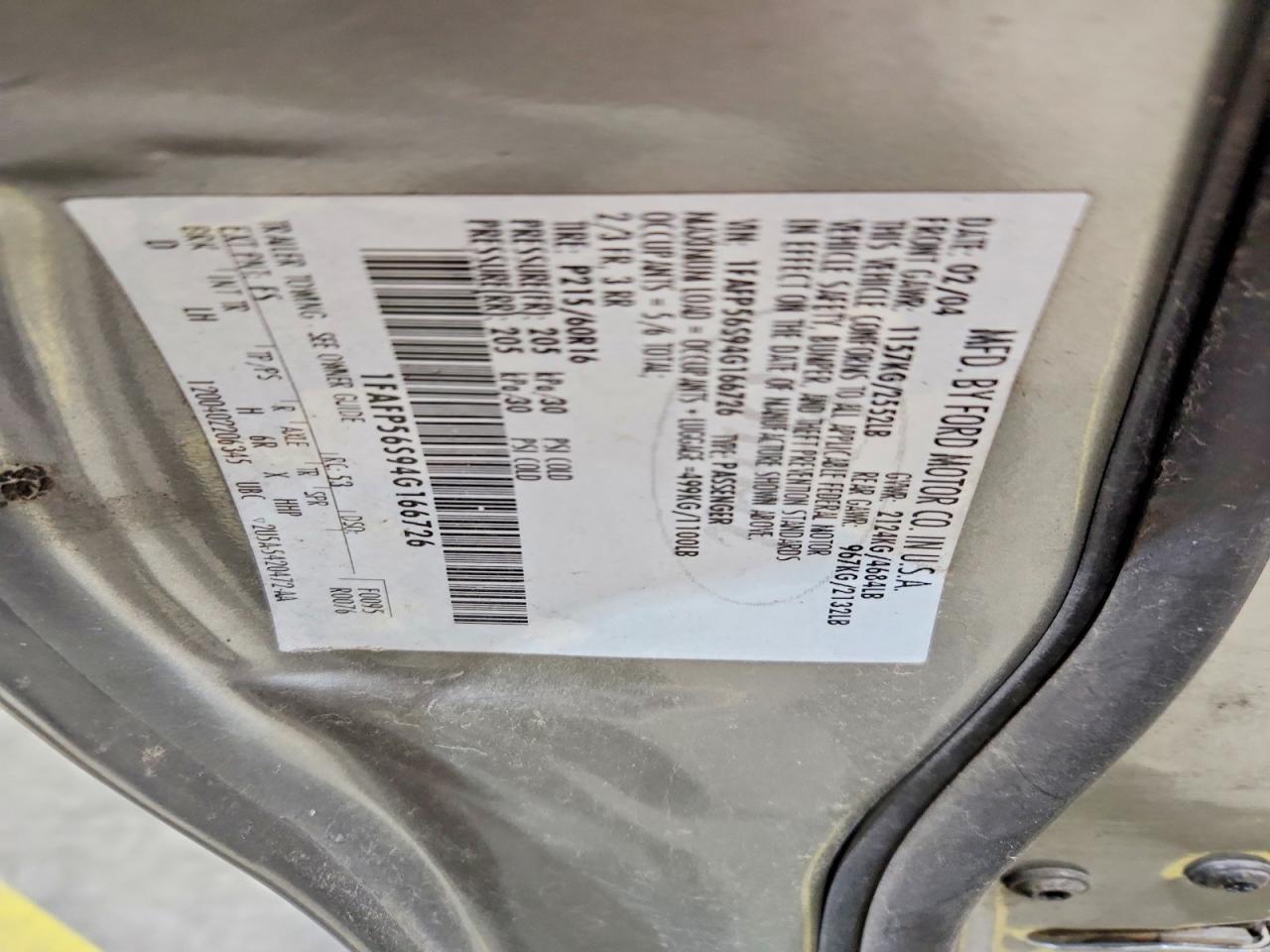 2004 Ford Taurus sel