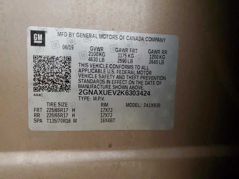 2019 Chevrolet Equinox lt