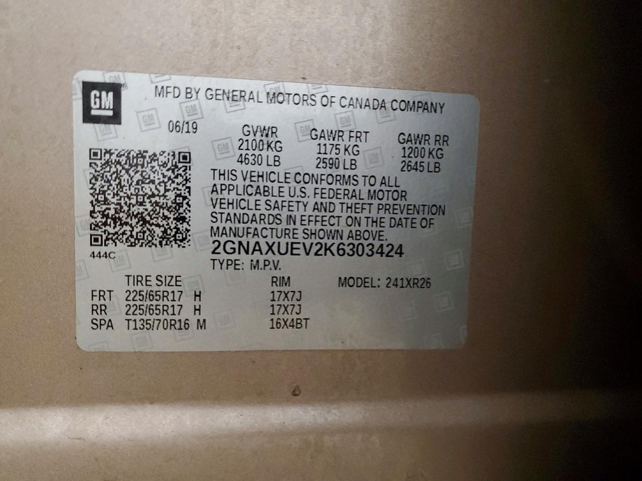 2019 Chevrolet Equinox lt