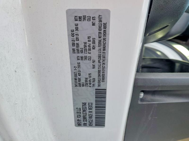 2021 Dodge RAM Promaster 3500 Cargo Van High Roof 159 WB EXT