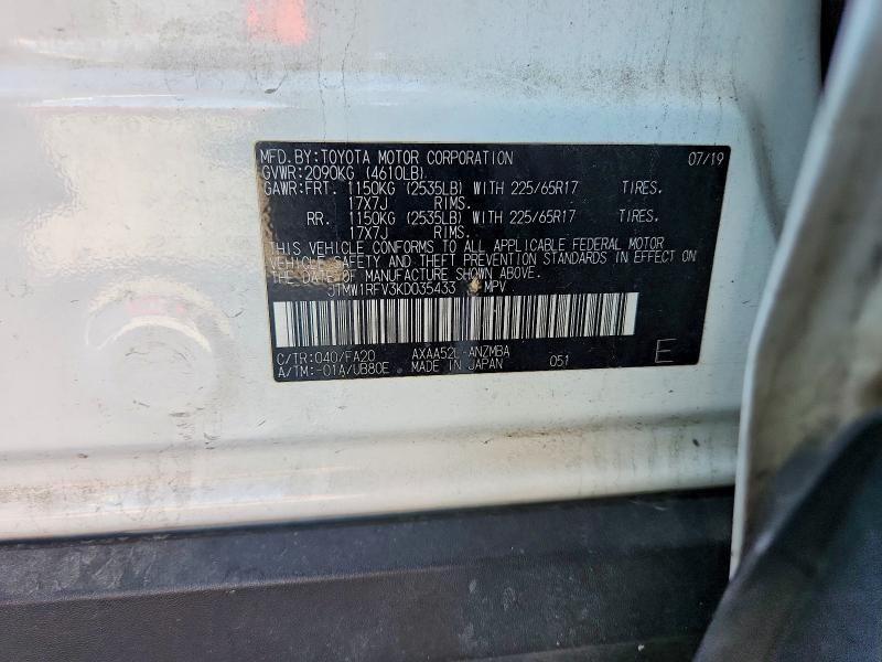 2019 Toyota Rav4 xle