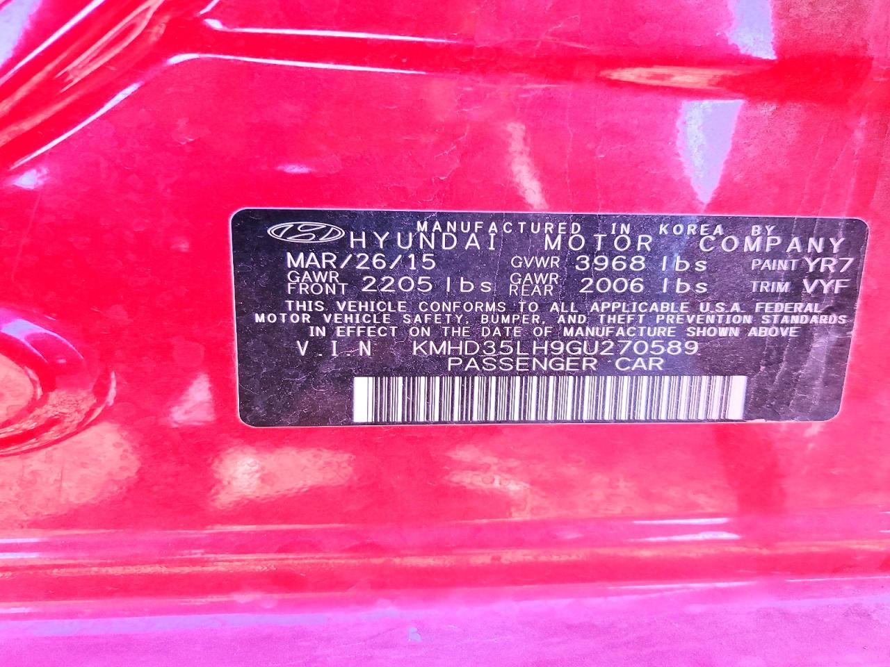 2016 Hyundai Elantra gt