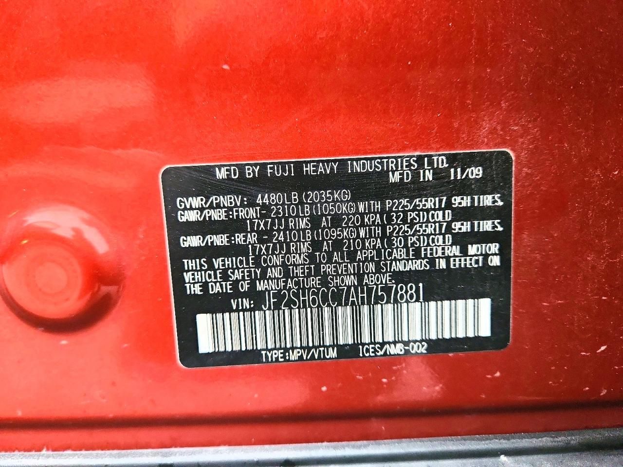 2010 Subaru Forester 2.5x Premium