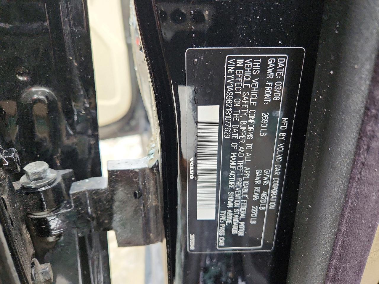 2008 Volvo S80 3.2