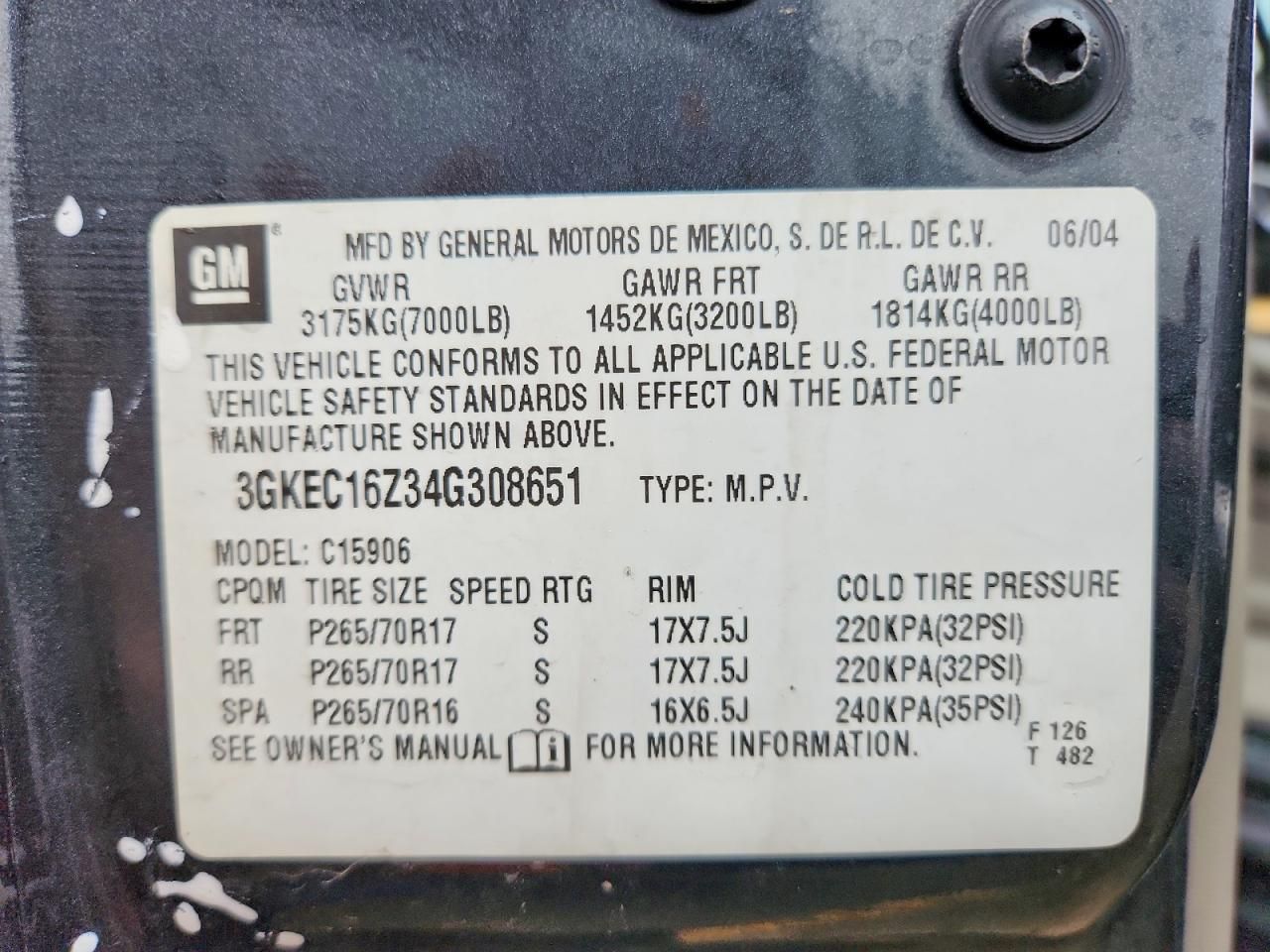 2004 GMC Yukon xl C1500