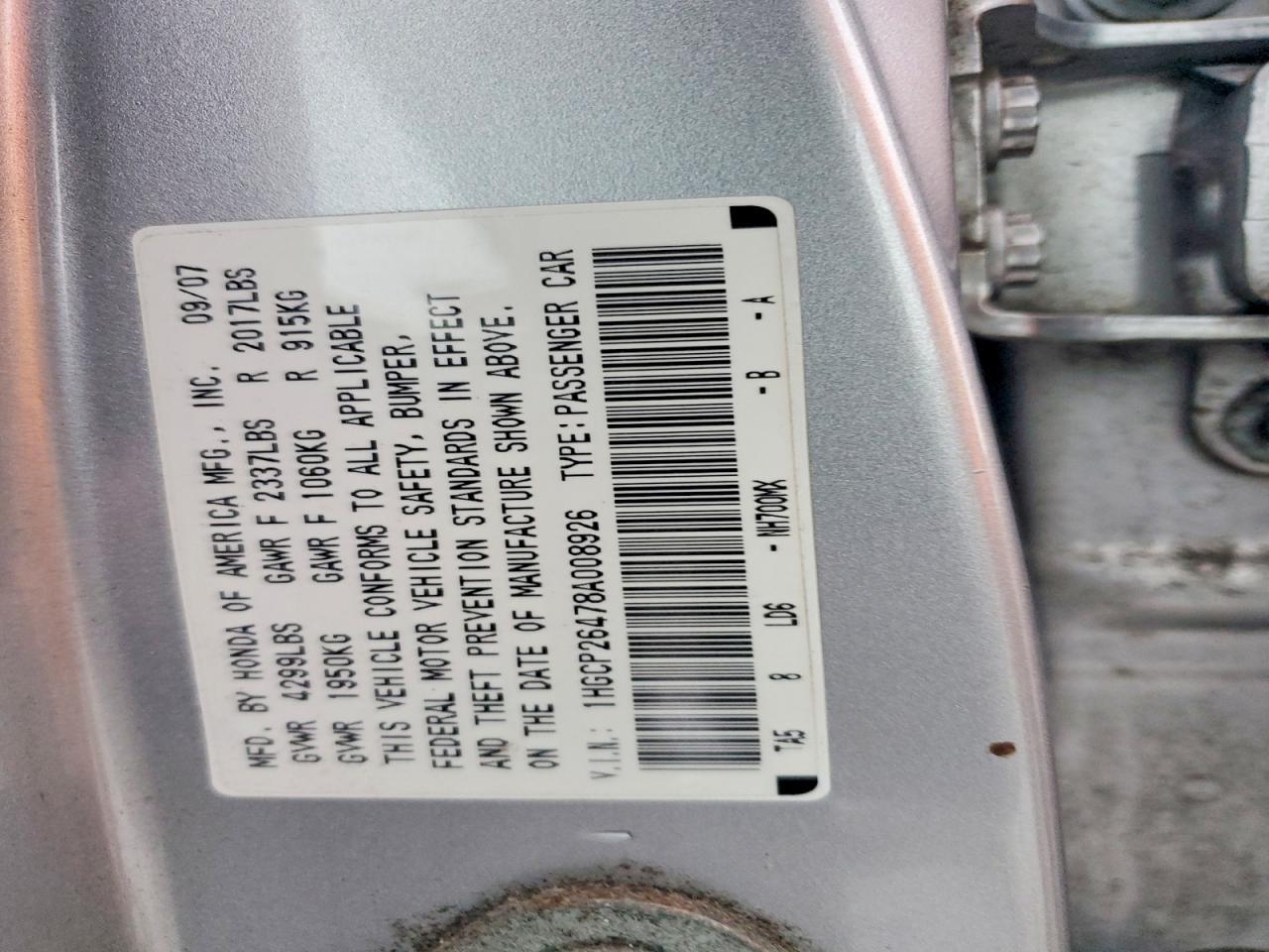 2008 Honda Accord lxp