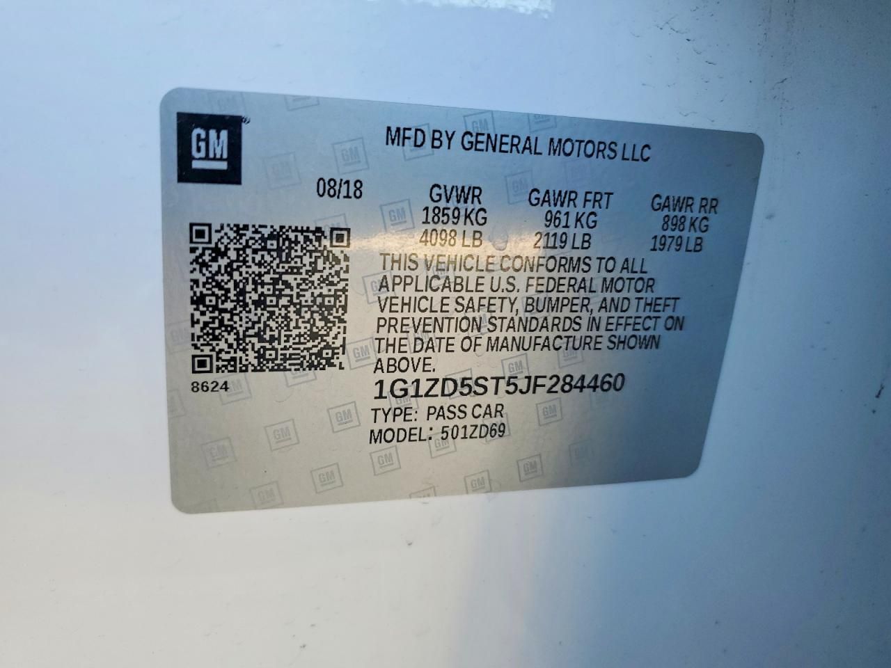 2018 Chevrolet Malibu lt