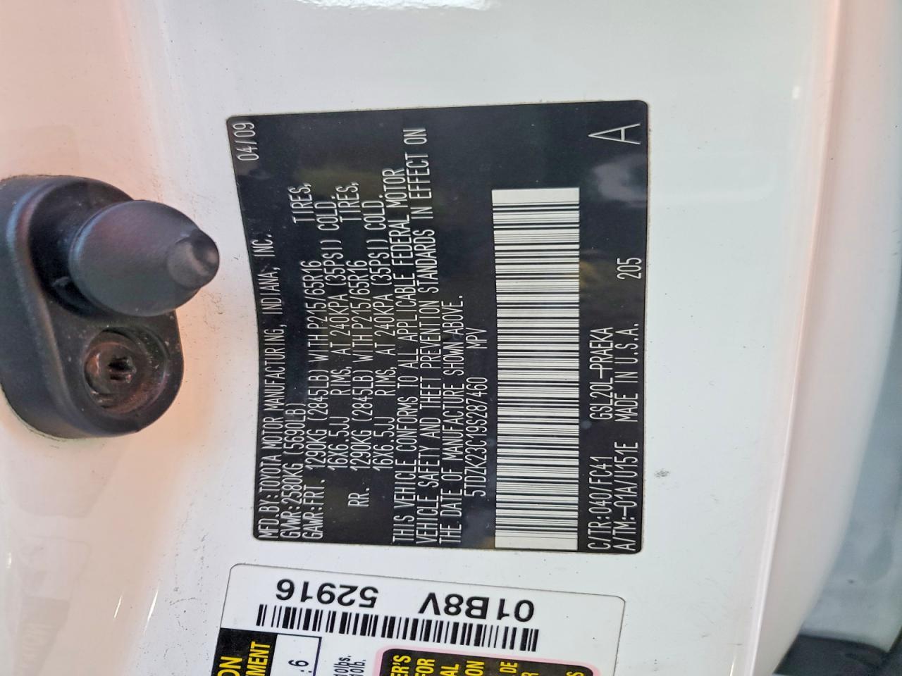 2009 Toyota Sienna ce