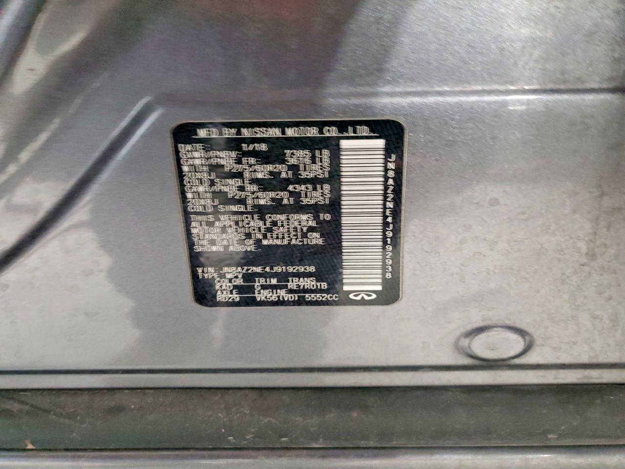 2018 Infiniti Qx80 Base