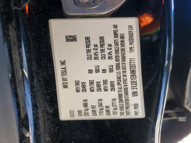 2022 Tesla Model 3