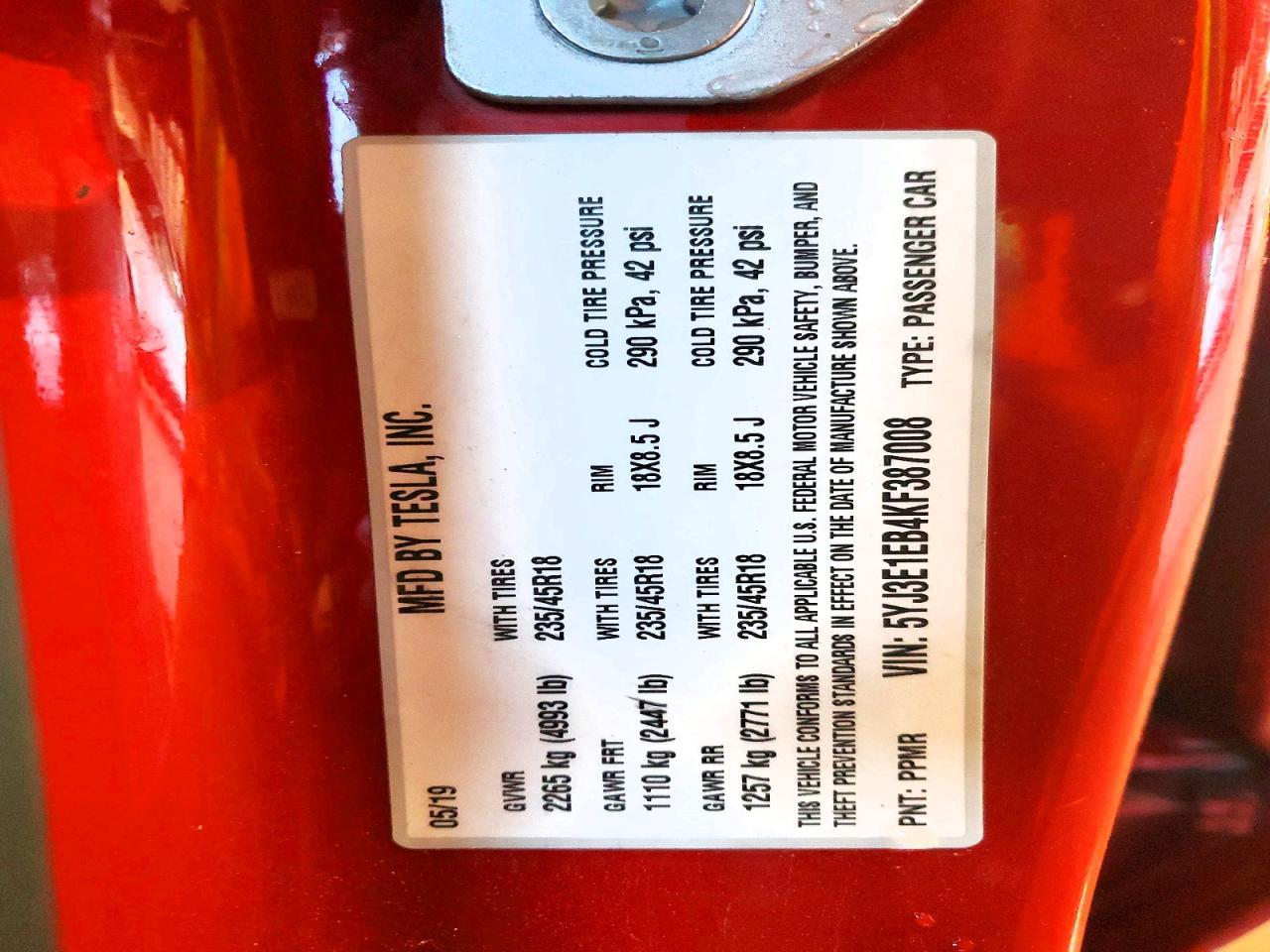 2019 Tesla Model 3