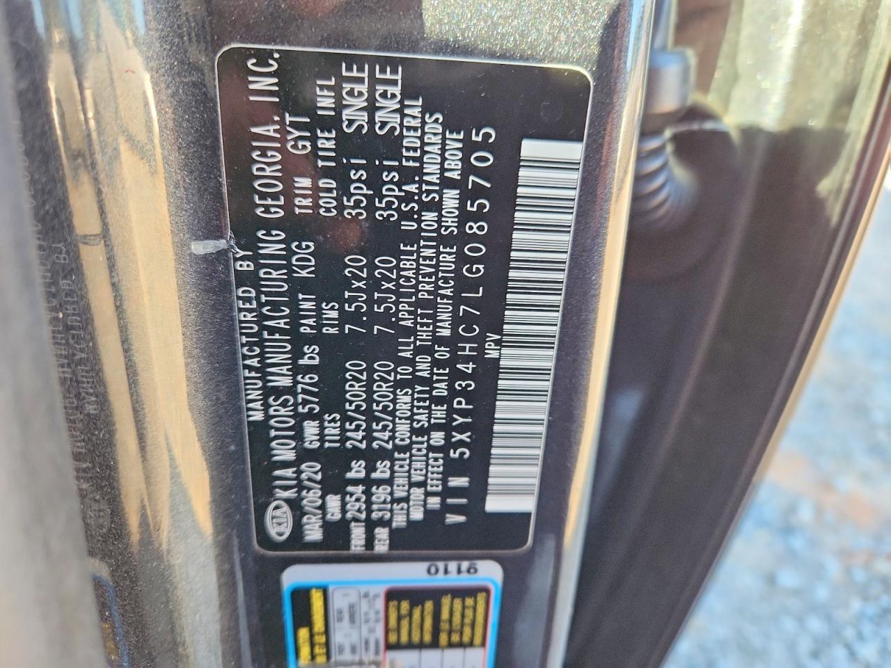 2020 KIA Telluride ex
