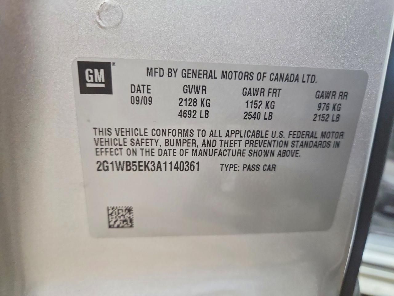 2010 Chevrolet Impala lt