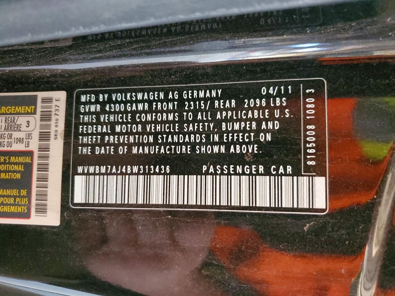 2011 Volkswagen Golf